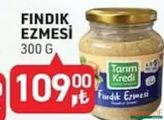 TARIM KREDİ FINDIK EZMESİ 300 G fiyat ve kampanya bilgisi